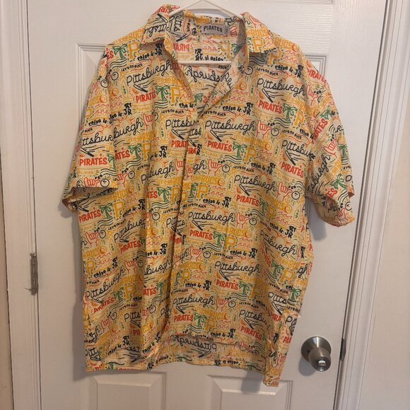Pirates Other - Pittsburgh Pirates Baseball City Hawaiian Shirt 2025 Giveaway Mens Sz AXL